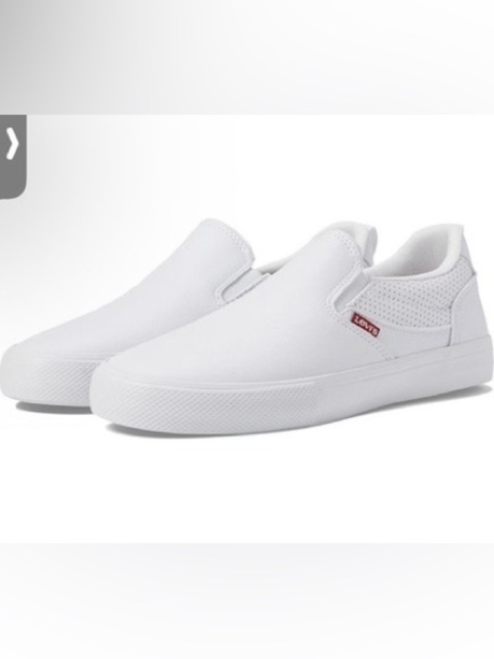 LEVI’S Naya White Slip-on Shoes — Women’s Size 9.5